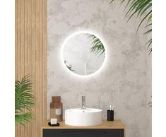 Espejo de baÃ±o Redondo con iluminaciÃ³n LED â DiÃ¡metro: 50 cm â GO LED