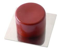 BRINOX Tope Puerta pequeÃ±o Adhesivo, MarrÃ³n, 2x4.1x4.1 cm