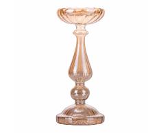Candelabro ámbar de Cristal H.25 cm, Xmas Chic