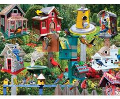 White Mountain Puzzles - Puzzle de 550 Piezas (X 24 Pulgadas, casa para pájaros Village