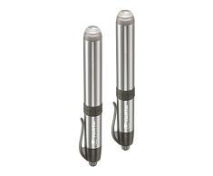 Varta Lámpara de diagnóstico LED doble paquete incluye 1 pila AAA, luz de pluma, lámpara de pupila, extremadamente delgada y ligera, linterna para uso hospitalario, consultorio médico
