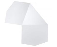Sollux Lighting - Lámpara de pared, acero, color blanco, 32 x 30 x 7