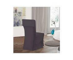 Bleu Câlin Funda de Silla con Lazos, Algodón, Antracita, 50 x 100 x 50