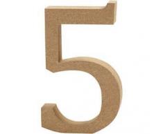 Creativ Company Escultura Decorativa con Forma de Letra A, en Tablero de Densidad Media, marrón, Madera, marrón, 8 x 2 x 13 cm