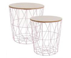 Dcasa Juego De 2 Tapa Cubre mesas Decorativas Muebles Pegatinas DecoraciÃ³n del hogar Unisex Adulto, Color, Ãºnica