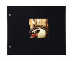 Goldbuch Ãlbum Ventana, pÃ¡ginas Bella Vista con pergamino, Papel, Negro, 30 x 25 cm