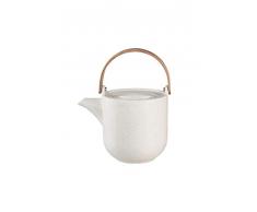 ASA coppa - Tetera con mango de madera (0,6 l), color amarillo