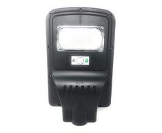 LEOFLA Foco de LED crepuscular 30 W de Exterior con Panel Solar y Mando a Distancia, Variable, Media