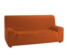 Martina Home Emilia, Funda Elástica para Sofá de 2 Plazas, Naranja, de 120 a 190 cm de ancho