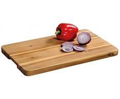 Kesper Tabla de cortar y trinchar de madera de acacia 45 x 27 x 2,5 cm 28103
