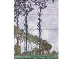 Artery8 Claude Monet Wind Effect Series Of The Poplars XL Giant Panel Poster (8 Sections) PÃ³ster