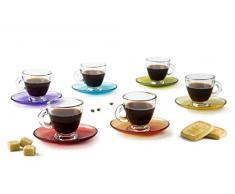 Excelsa Estambul - Juego de 6 tazas de cafÃ© con plato