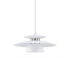 EGLO Brenda lámpara colgante, Weiss, Nickel-matt