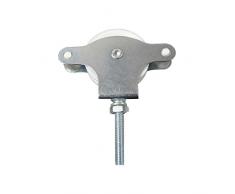 WolfPack 5120499 Polea Tendedero Zincado 40 mm. Roldana PlÃ¡stico con Tornillo