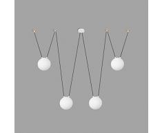 Faro Barcelona 28375-4L - MINE Lámpara Colgante 4 luces blanco