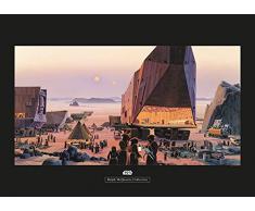 Komar Wandbild Von Star Wars Classic RMQ Java Market | Kinderzimmer, Jugendzimmer, Dekoration, Kunstdruck | ohne Rahmen | WB151-70x50 fotomural, carbÃ³n