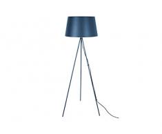 Leitmotiv LM1825BL Lámpara de Pie Classy Metal, Azul Oscuro