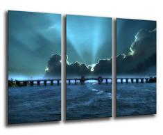 Poster Fotográfico Paisaje Mar Atardecer Tamaño total: 97 x 62 cm XXL