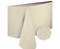 CALITEX Mantel Rectangular, poliÃ©ster, Crudo, 250 x 150 cm