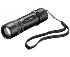 Tecxus 20123 - Linterna de LED con enfoque ajustable, aluminio, color negro