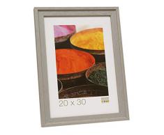 Deknudt S45ES3_15.0x20.0 - Marco de fotos (madera, 15 x 20 cm), color gris