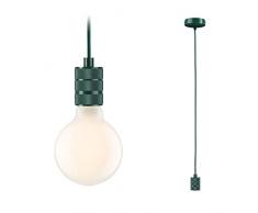 Paulmann 78433 Luminaria Neordic Tilla, sin Fuente de luz, mÃ¡x. 60W, lÃ¡mpara Colgante, Verde, Metal, E27