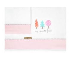 Burrito Blanco | SÃ¡banas coralina Cuna Bordadas 913 Rosa | para Maxicuna de 70 cm (+ Medidas Disponibles) | SÃ¡banas bebÃ©