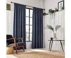Clarissa Hulse Chroma - Cortinas con Forro, Color Azul Oscuro, Azul, 167 x 183 cm