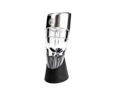 Grunwerg AER3/BB Aperiti Barware-Aireador de Vino con Tiempo de oxidación Ajustable, Alternativa al decantador con aireación de 1 a 6 Horas en un Instante, Acero Inoxidable