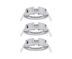 Paulmann Spot Set 92482 Luminaria Choose, Foco Fijo, mÃ¡x. 3x10 W, proyector Incorporado en el Techo, Cromo, lÃ¡mpara empotrable, Aluminio, Chrome