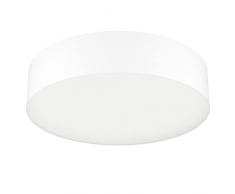 Eglo connect.z Smart Home LED lámpara de techo Romao Z, ZigBee, app y control por voz Alexa, color de luz ajustable (blanco cálido a blanco frÃo), lámpara de techo textil blanco