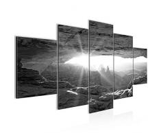 Imagen Grand Canyon paisaje Wandbild 200 x 100 cm Vlies - lienzo XXL formato Wandbilder salÃ³n vivienda Deko Kunstdrucke gris 5 piezas - made in Germany - listo para colgar 603751c