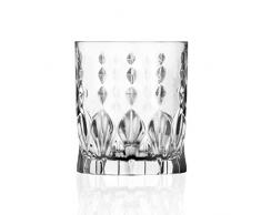 RCR Crystal 6 Pieza Marilyn Highball Vasos, Decorado - Moderno Cortar Vidrio Vasos de cóctel - 350ml
