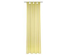 Deko Trends Cortinas con trabilla, Tela, Amarillo