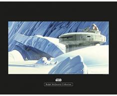 Komar Wandbild Von Star Wars Classic RMQ Hoth Echo Base | Kinderzimmer, Jugendzimmer, Dekoration, Kunstdruck | ohne Rahmen | WB146-50x40 fotomural, carbÃ³n