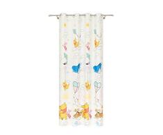 Disney PU Der Bär Cortina con ojetes, poliéster, Beige, 245 x 140 cm