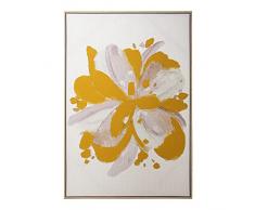 DRW Cuadro Lienzo Impreso Rectangular de una Flor Multicolor 80x4x120 cm