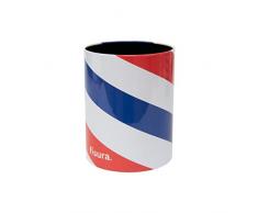 Fisura PortalÃ¡pices Vaso Barber Shop de Acero 10,5 x 8 cm