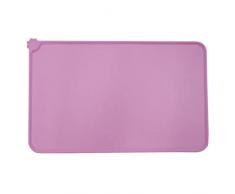 CHIARA Forro de silicona (alfombrilla de silicona resistente, base perfecta y antideslizante, bordes elevados, fácil e higiénico limpieza en el lavavajillas), color rosa