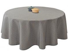 Mantel Antimanchas Paon Antracita - Redondo 160 cm