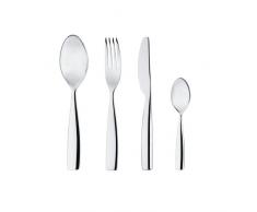 Alessi - Juego de cubertería (5 piezas), color plateado