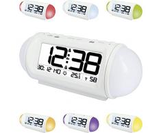Technoline WT 499 Radio-Despertador, Blanco, 24.5x6x8.6 cm