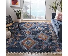 Safavieh Boho Chic MRC941 - Alfombra Rectangular Tejida para Interiores (160 x 229 cm), diseño de Marruecos