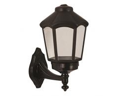 Aplique de pared para exterior, abs , negro, 25x20x43, casquillo E 27 Max 60 W