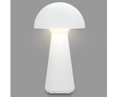Briloner â LÃ¡mpara de mesa LED con baterÃ­a, regulable gradualmente, tÃ¡ctil, luz mÃ³vil, lÃ¡mpara de mesa LED exterior, lÃ¡mpara de mesa LED inalÃ¡mbrica, blanco mate