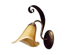 onli Alga lámpara de pared estilo clásico de metal spennellato dorado, marrón
