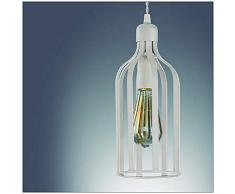 DISLAM Lampara Colgante, Blanco Mate