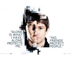 Empire Merchandising 687920 Sherlock, de Caras, BBC de televisor de póster de la Serie de Cartel de, 91,5 x 61 cm de tamaño