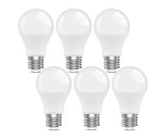 Bombilla LED E27 blanca cálida, STANBOW 9W 800 lúmenes Bombilla LED de repuesto para lámpara incandescente de 60W, lámpara LED Edison, bombilla de bajo consumo A60 para cocina, 6 piezas