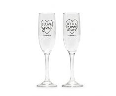 Legami - Juego de 2 copas de champÃ¡n, copas de vino, 150 ml